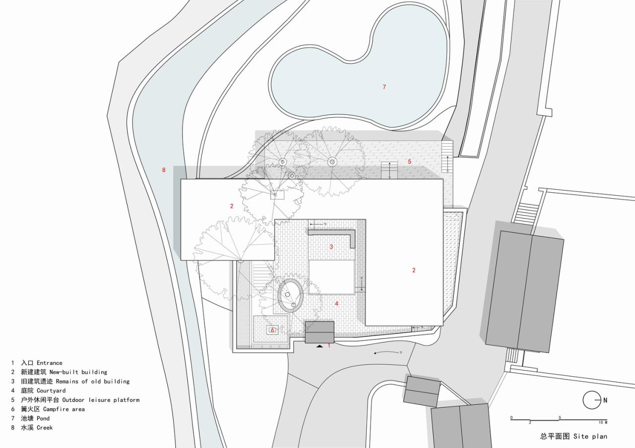BIM建筑|与树和老土墙共生——军械库咖啡 / 三文建筑 BIM建筑|与树和老土墙共生——军械库咖啡 / 三文建筑
