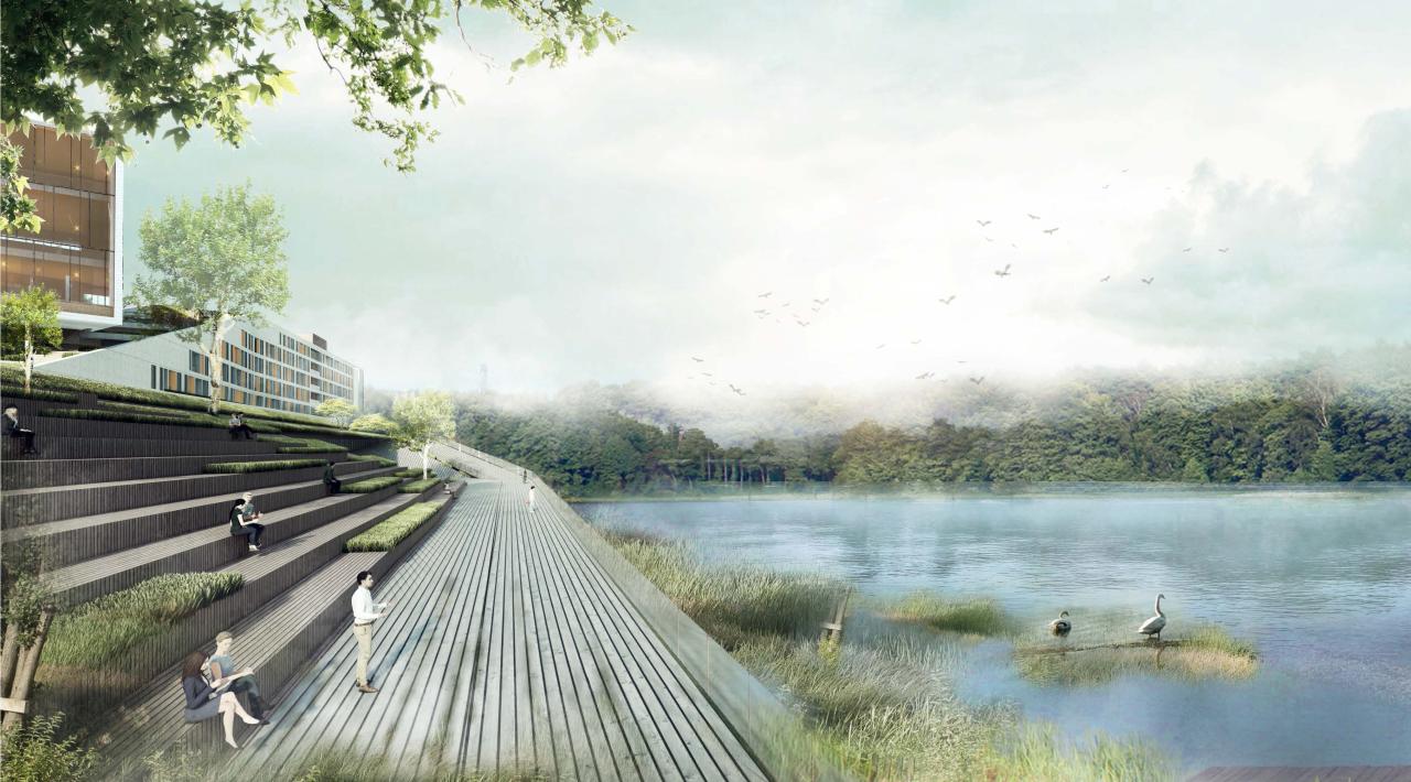 BIM建筑|“塘畔隐园”—深圳市第二十八高级中学建筑方案设计 / 一境建筑设计 BIM建筑|“塘畔隐园”—深圳市第二十八高级中学建筑方案设计 / 一境建筑设计