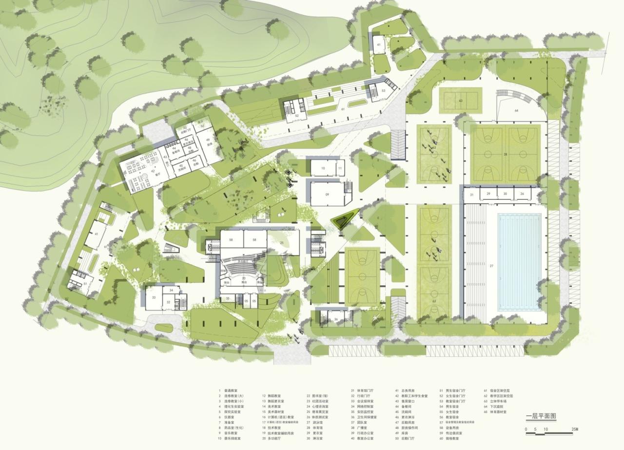 BIM建筑|山间学堂:深圳市第三十三高级中学(中标候选方案) / 上海华都建筑规划设计有限公司 BIM建筑|山间学堂:深圳市第三十三高级中学(中标候选方案) / 上海华都建筑规划设计有限公司