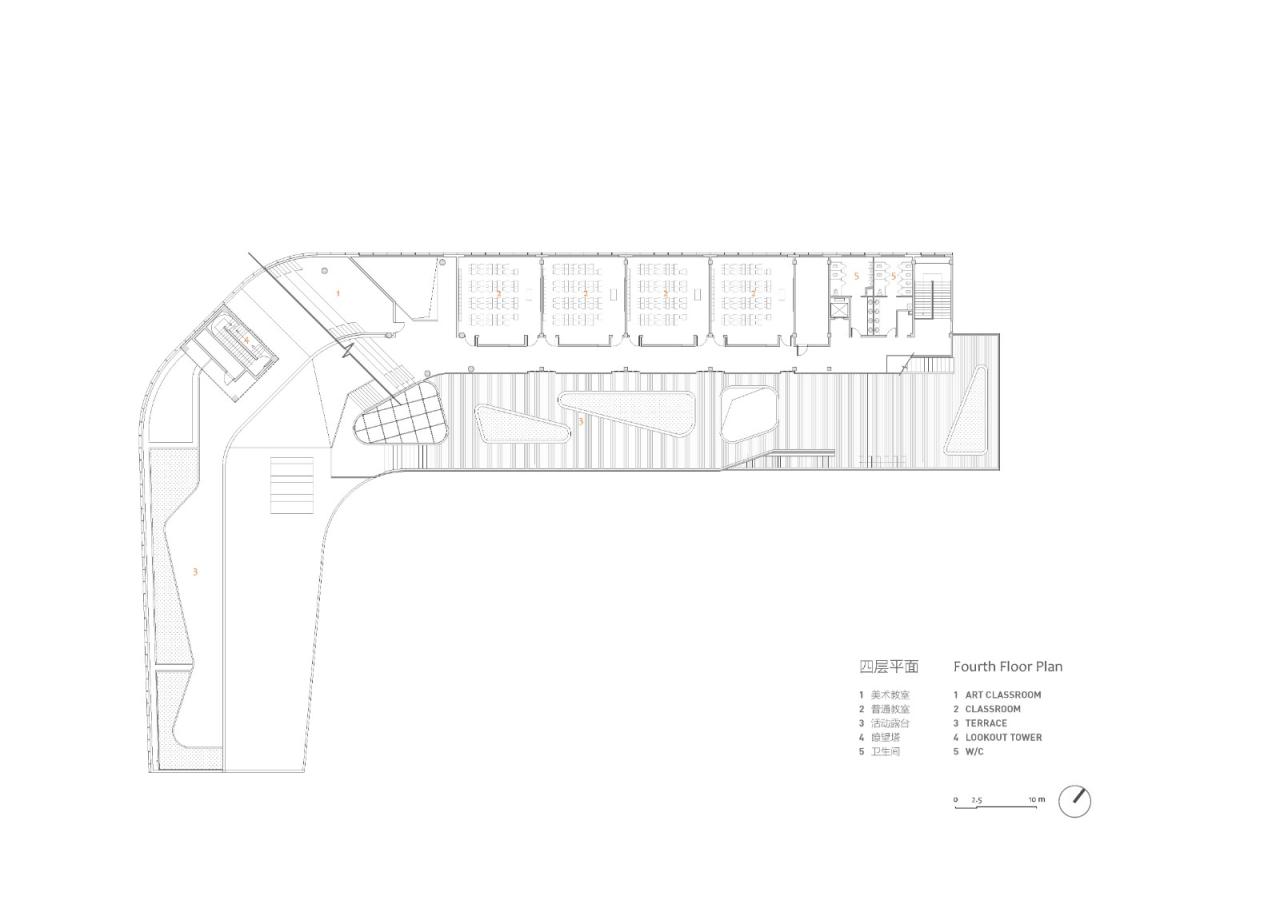 BIM建筑|桥上教学楼 - 盐城外国语学校创新中心 / 普泛建筑 BIM建筑|桥上教学楼 - 盐城外国语学校创新中心 / 普泛建筑