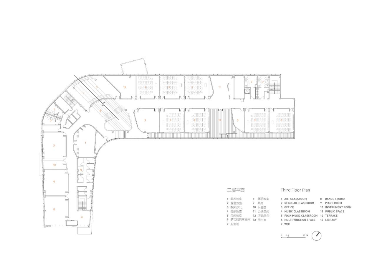 BIM建筑|桥上教学楼 - 盐城外国语学校创新中心 / 普泛建筑 BIM建筑|桥上教学楼 - 盐城外国语学校创新中心 / 普泛建筑