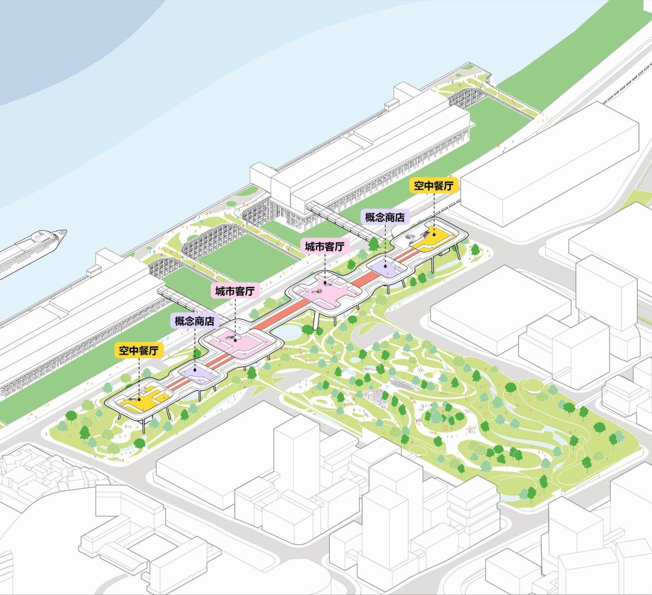 BIM建筑|“龙门吊” | MAD赢得重庆寸滩国际邮轮中心竞赛 BIM建筑|“龙门吊” | MAD赢得重庆寸滩国际邮轮中心竞赛