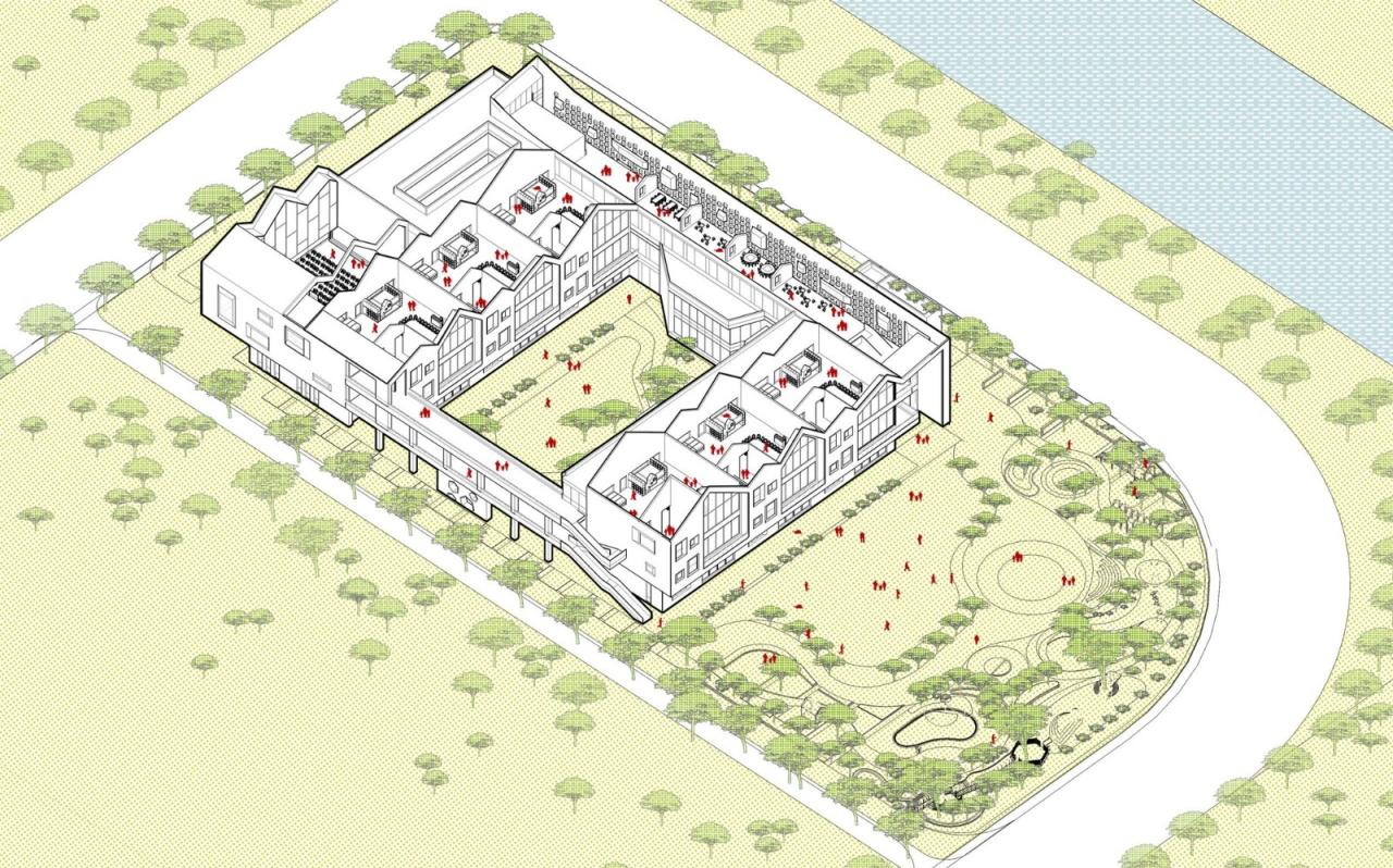 BIM建筑|南京市鼓楼幼儿园江北分园 / 东南大学建筑设计研究院 BIM建筑|南京市鼓楼幼儿园江北分园 / 东南大学建筑设计研究院