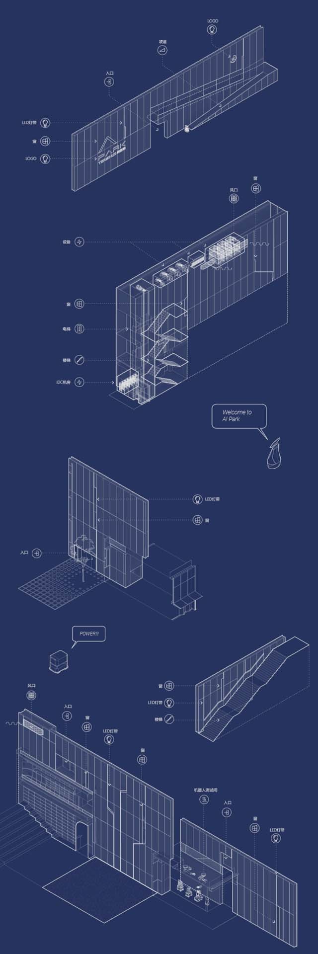BIM建筑|特斯联科技集团人工智能城市先行区 AI PARK / 行之建筑设计工作室 BIM建筑|特斯联科技集团人工智能城市先行区 AI PARK / 行之建筑设计工作室