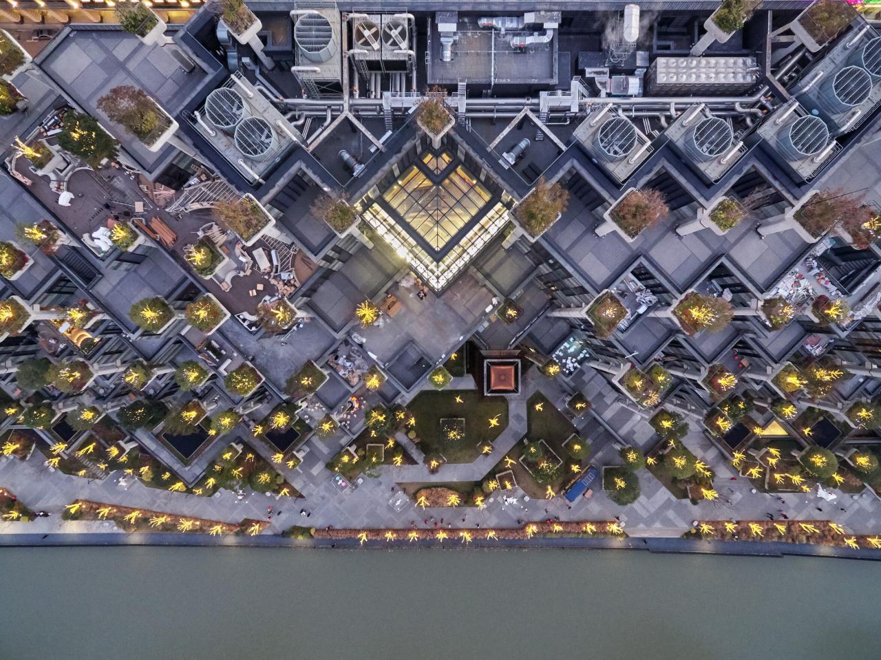 BIM建筑|苏河新地标结构探秘:天安·千树一期启幕 / 奥雅纳 BIM建筑|苏河新地标结构探秘:天安·千树一期启幕 / 奥雅纳