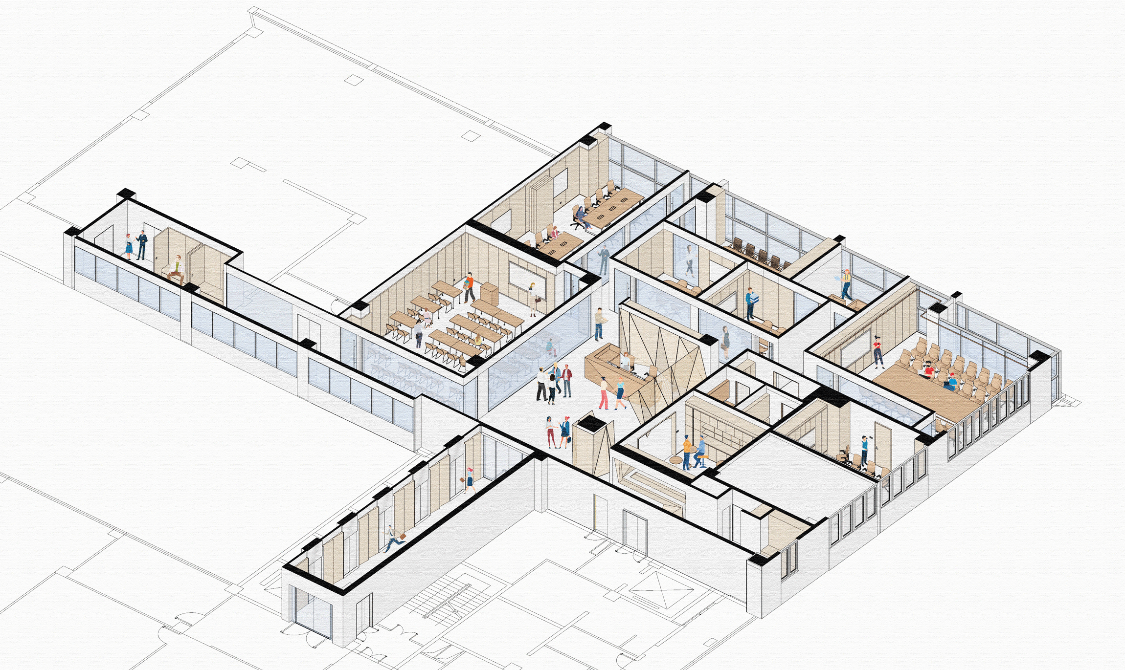 BIM建筑|光之序幕:律师事务所办公空间改造 / CCDI悉地国际 卝智室内设计 建筑鉴赏 第15张-BIM建筑网 BIM建筑|光之序幕:律师事务所办公空间改造 / CCDI悉地国际 卝智室内设计