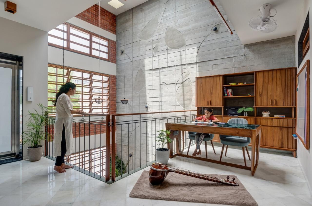 BIM建筑|三代同堂之家:Samruddhi 住宅 / AANGAN Architects BIM建筑|三代同堂之家:Samruddhi 住宅 / AANGAN Architects