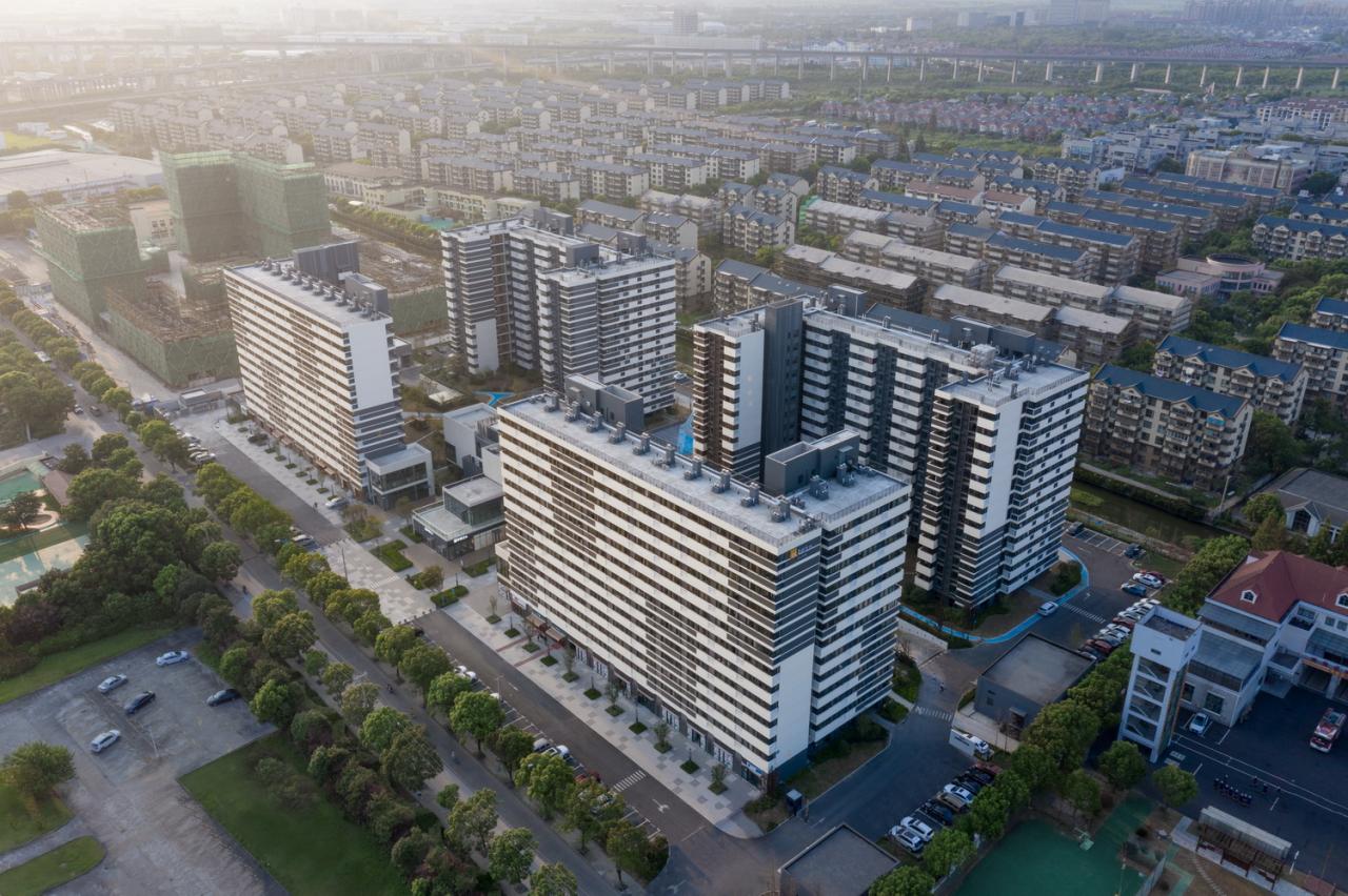 BIM建筑|“住有所居”实验地:有巢国际公寓社区东部经开区店 / 上海日清 BIM建筑|“住有所居”实验地:有巢国际公寓社区东部经开区店 / 上海日清