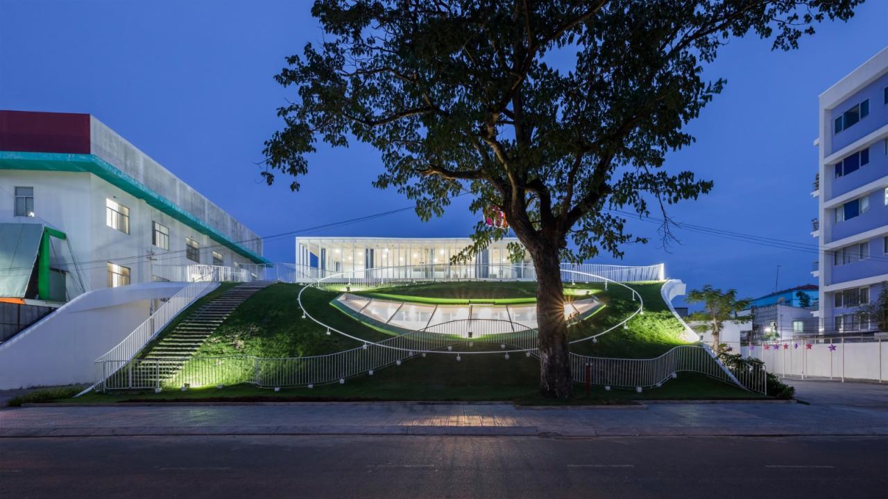 BIM建筑|山坡下的秘密基地:TTC Elite Ben Tre 幼儿园 / KIENTRUC O BIM建筑|山坡下的秘密基地:TTC Elite Ben Tre 幼儿园 / KIENTRUC O