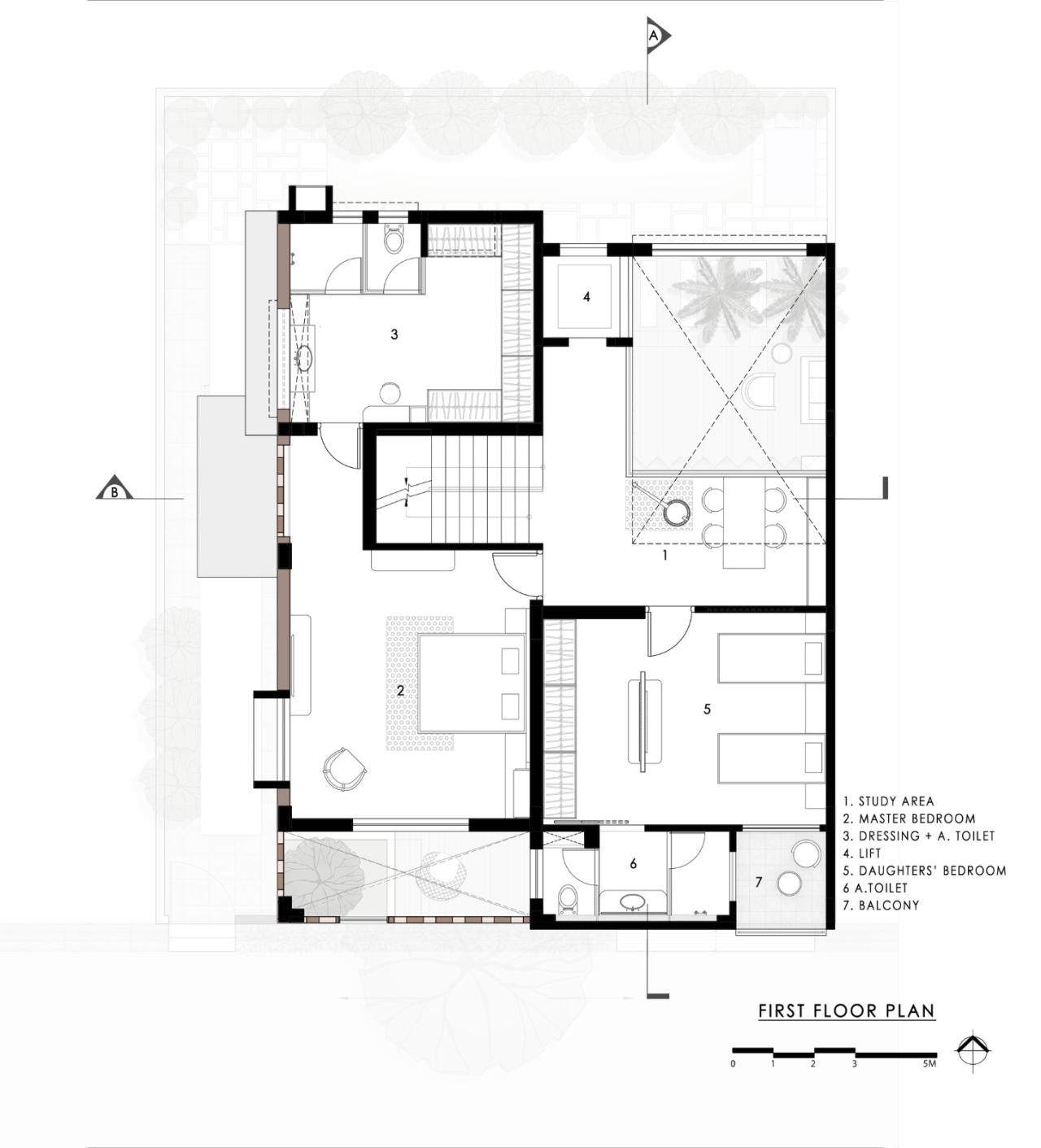 BIM建筑|三代同堂之家:Samruddhi 住宅 / AANGAN Architects BIM建筑|三代同堂之家:Samruddhi 住宅 / AANGAN Architects