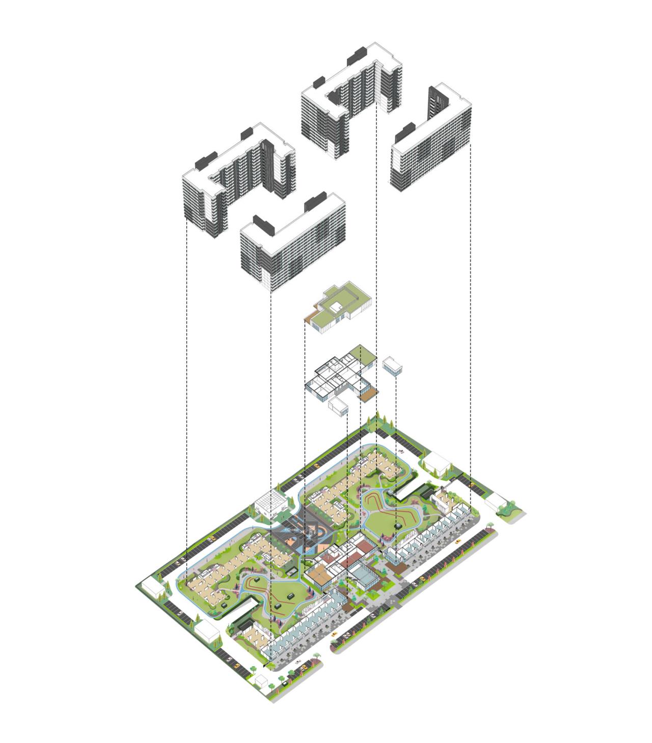 BIM建筑|“住有所居”实验地:有巢国际公寓社区东部经开区店 / 上海日清 BIM建筑|“住有所居”实验地:有巢国际公寓社区东部经开区店 / 上海日清