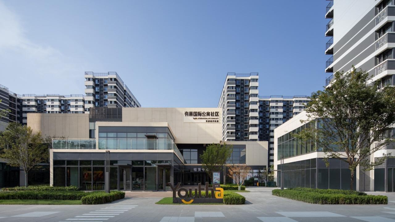 BIM建筑|“住有所居”实验地:有巢国际公寓社区东部经开区店 / 上海日清 BIM建筑|“住有所居”实验地:有巢国际公寓社区东部经开区店 / 上海日清