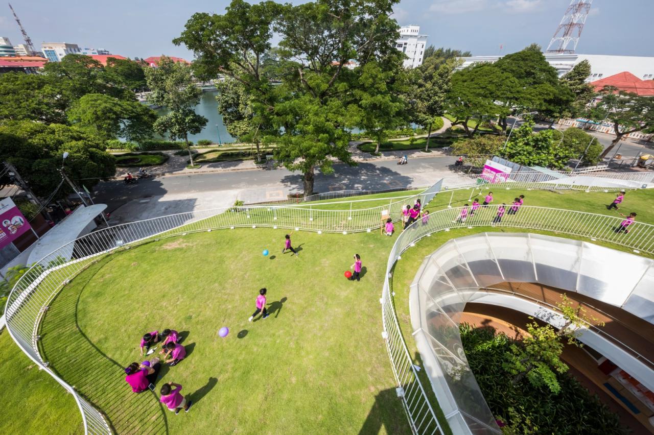BIM建筑|山坡下的秘密基地:TTC Elite Ben Tre 幼儿园 / KIENTRUC O BIM建筑|山坡下的秘密基地:TTC Elite Ben Tre 幼儿园 / KIENTRUC O