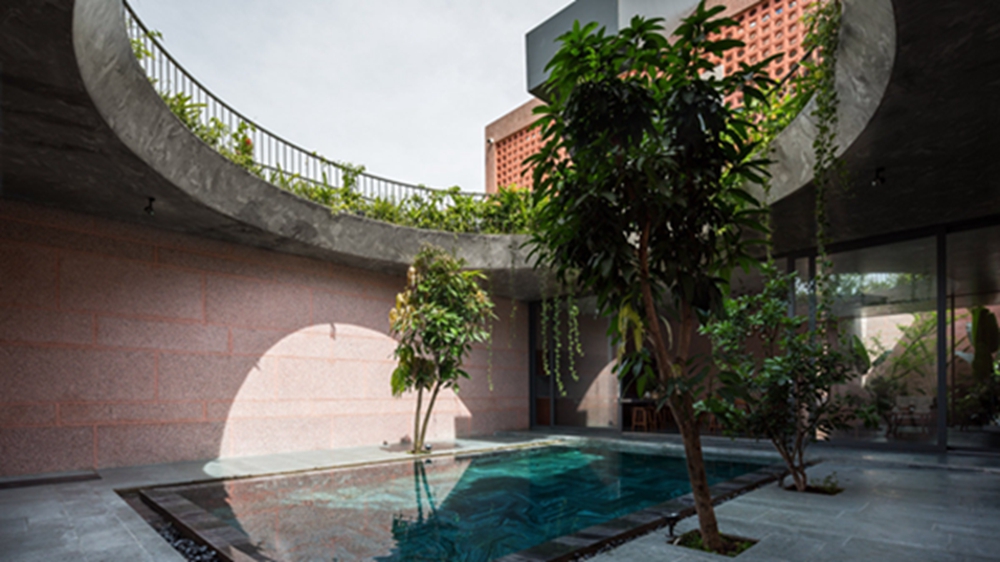 BIM建筑|23o5工作室在越南完成粉红房子 BIM建筑|23o5工作室在越南完成粉红房子