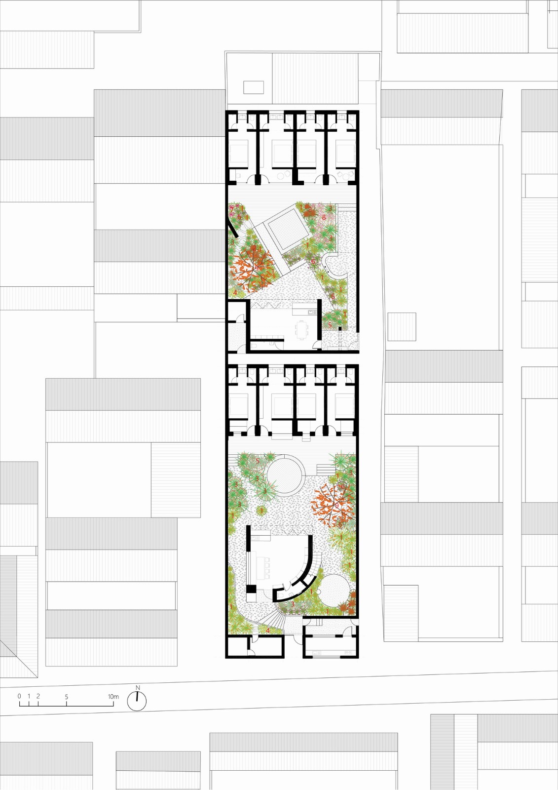 BIM建筑|孪生院子民宿 / 也似建筑 BIM建筑|孪生院子民宿 / 也似建筑