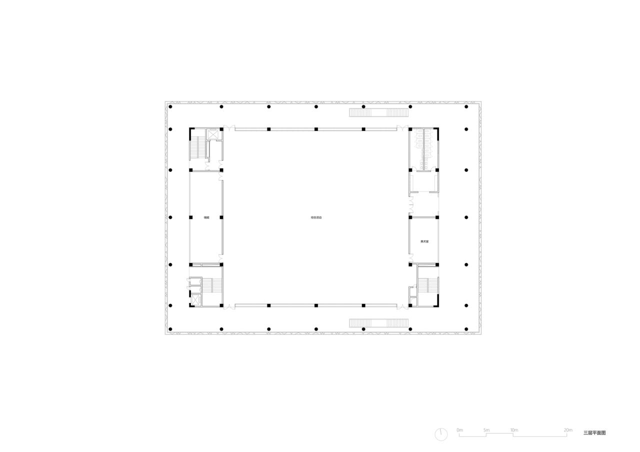 BIM建筑|宜黄一中综合楼 / 以靠建筑 BIM建筑|宜黄一中综合楼 / 以靠建筑