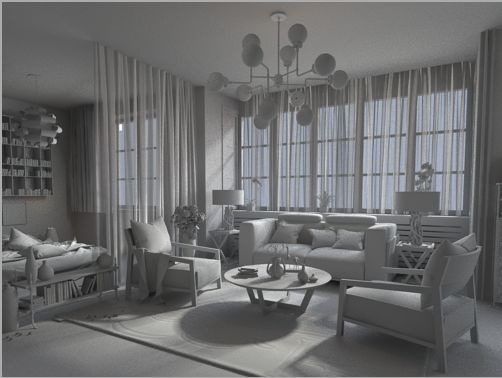 BIM问答|VRay教程:小图灰模测试 BIM问答|VRay教程:小图灰模测试