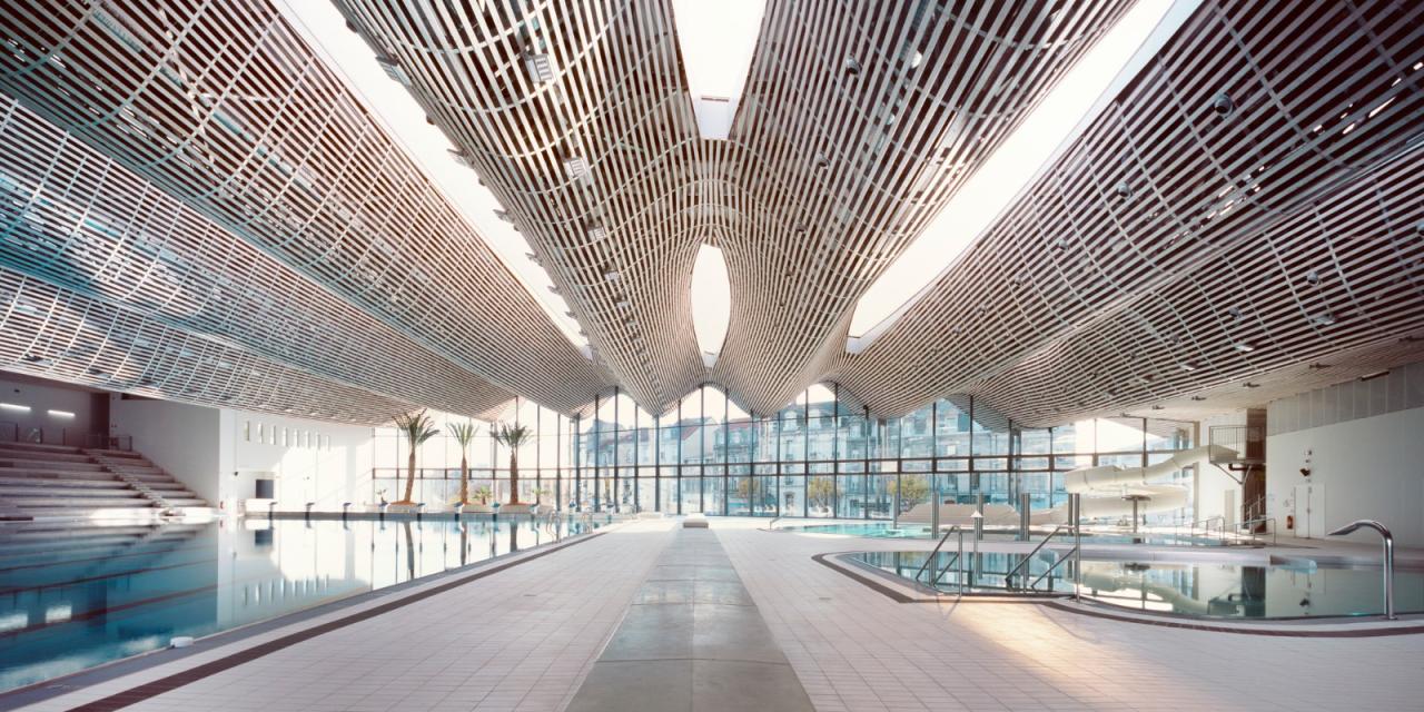 BIM建筑|波浪形屋面,UCPA大兰斯体育场 / Marc Mimram BIM建筑|波浪形屋面,UCPA大兰斯体育场 / Marc Mimram