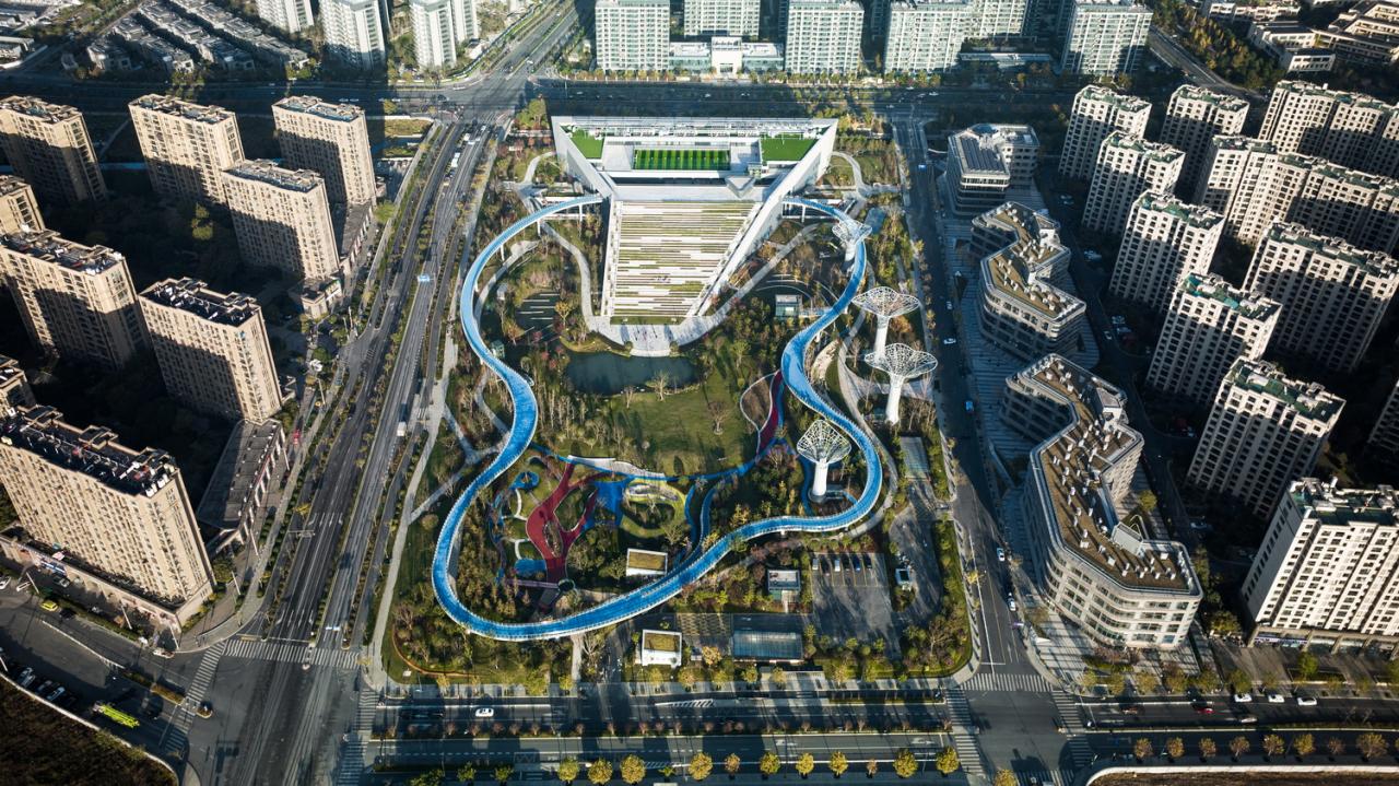 BIM建筑|踏着云朵去奔跑:杭州李宁体育园一期项目 / 柏涛建筑 BIM建筑|踏着云朵去奔跑:杭州李宁体育园一期项目 / 柏涛建筑