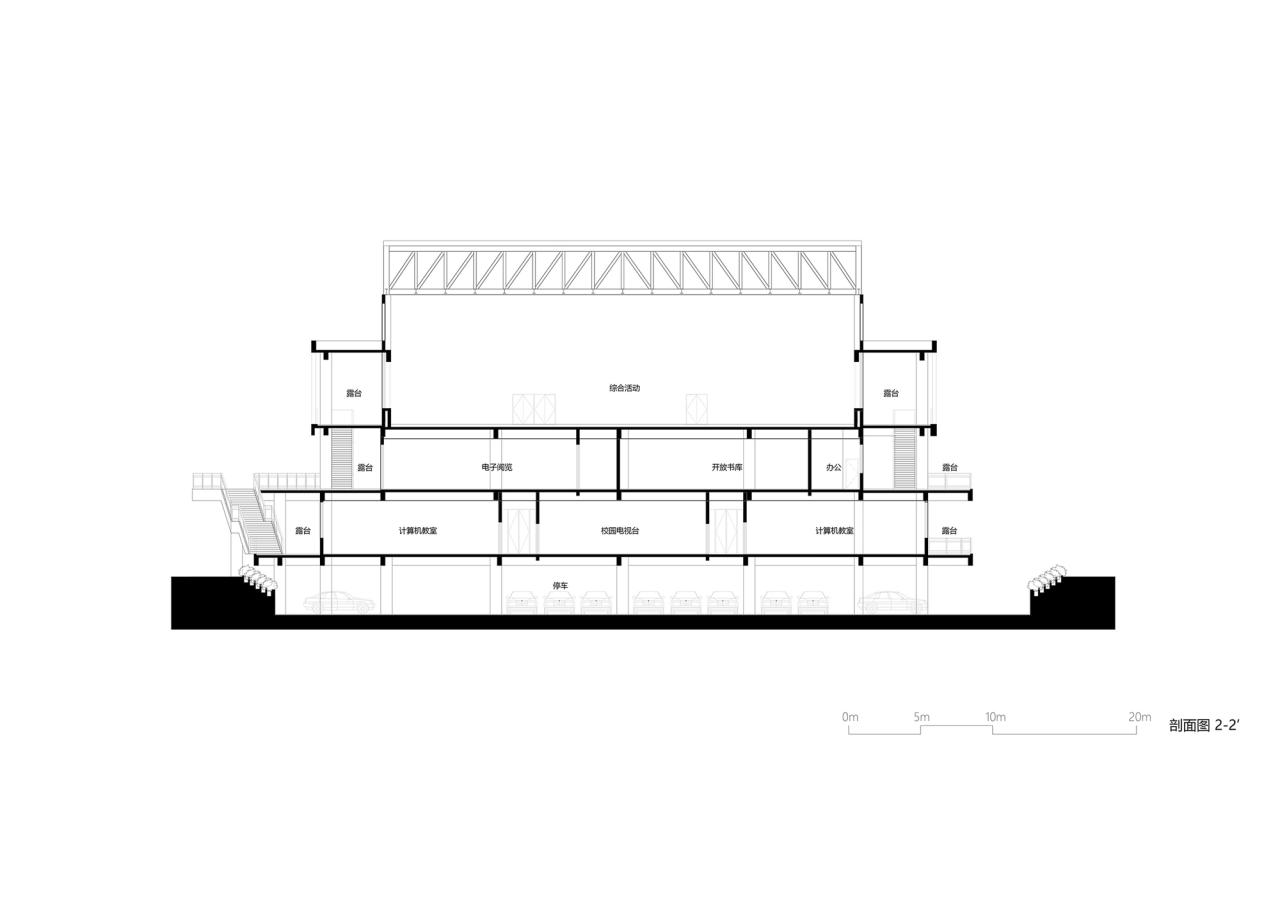 BIM建筑|宜黄一中综合楼 / 以靠建筑 BIM建筑|宜黄一中综合楼 / 以靠建筑