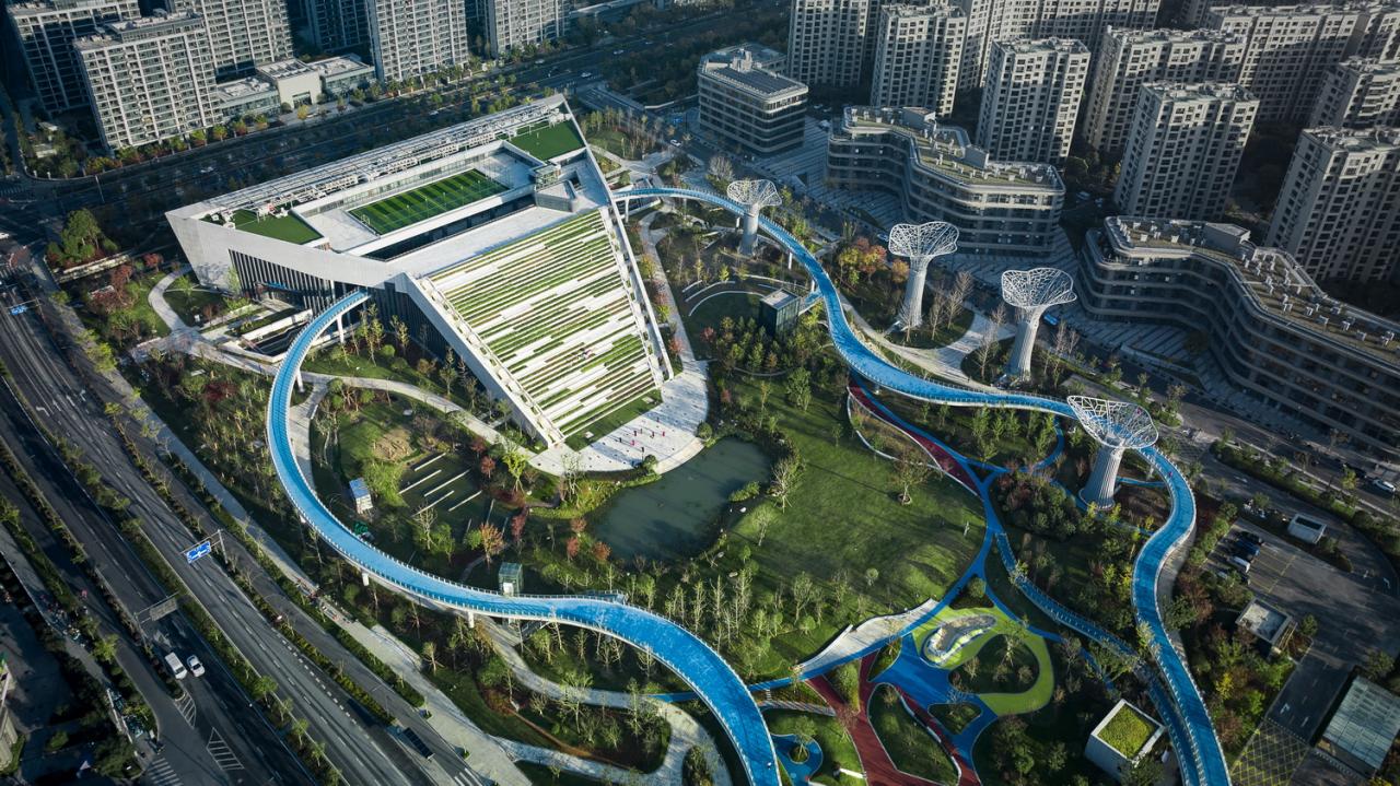 BIM建筑|踏着云朵去奔跑:杭州李宁体育园一期项目 / 柏涛建筑 BIM建筑|踏着云朵去奔跑:杭州李宁体育园一期项目 / 柏涛建筑