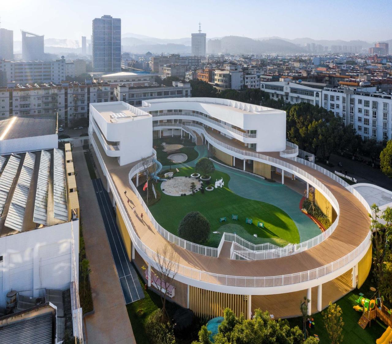 BIM建筑|云南省玉溪市第一幼儿园教育集团桂山园更新 / 上海思序建筑规划设计 BIM建筑|云南省玉溪市第一幼儿园教育集团桂山园更新 / 上海思序建筑规划设计