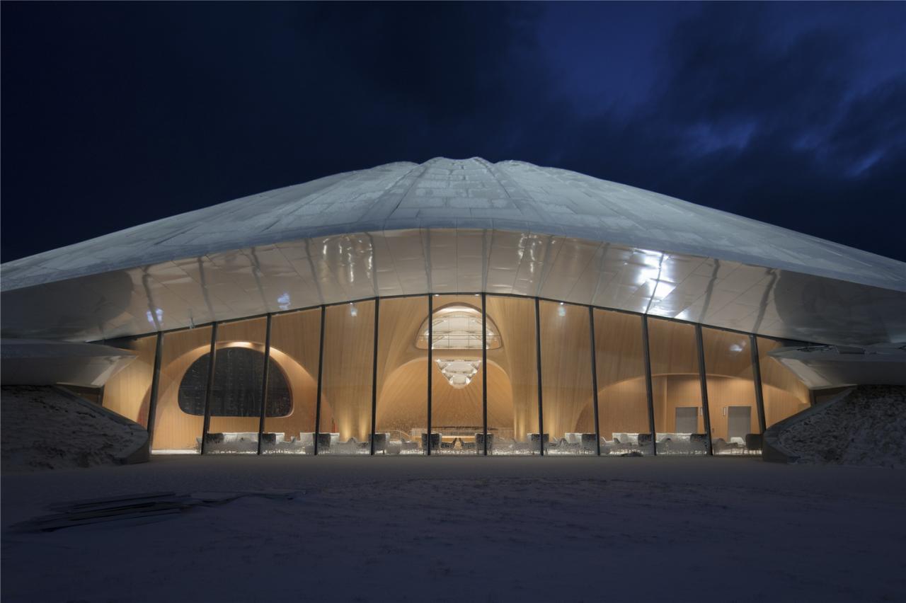 BIM建筑| 雪山下的帐篷 | MAD设计亚布力企业家论坛永久会址建成 BIM建筑| 雪山下的帐篷 | MAD设计亚布力企业家论坛永久会址建成