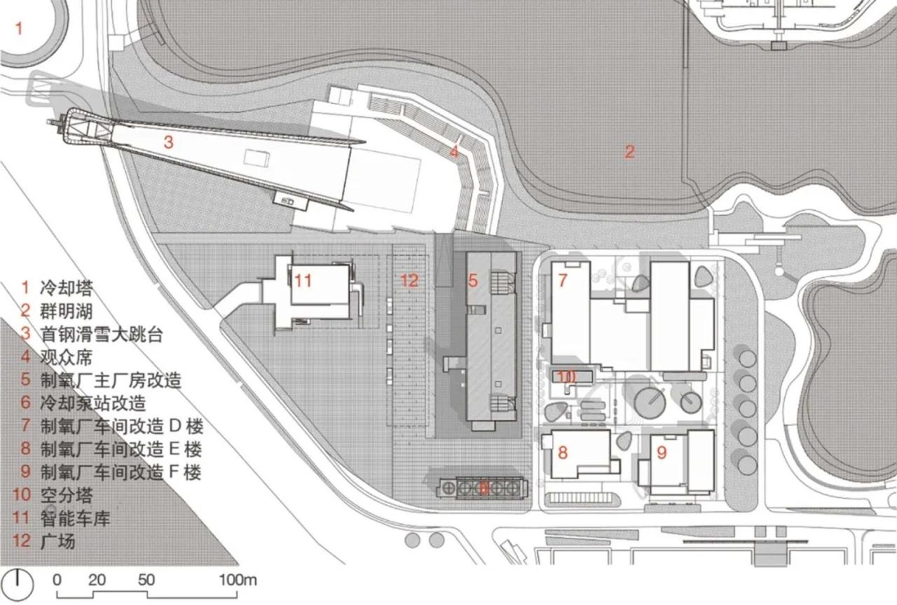 BIM建筑|首钢滑雪大跳台中心 / 清华大学建筑设计研究院 BIM建筑|首钢滑雪大跳台中心 / 清华大学建筑设计研究院