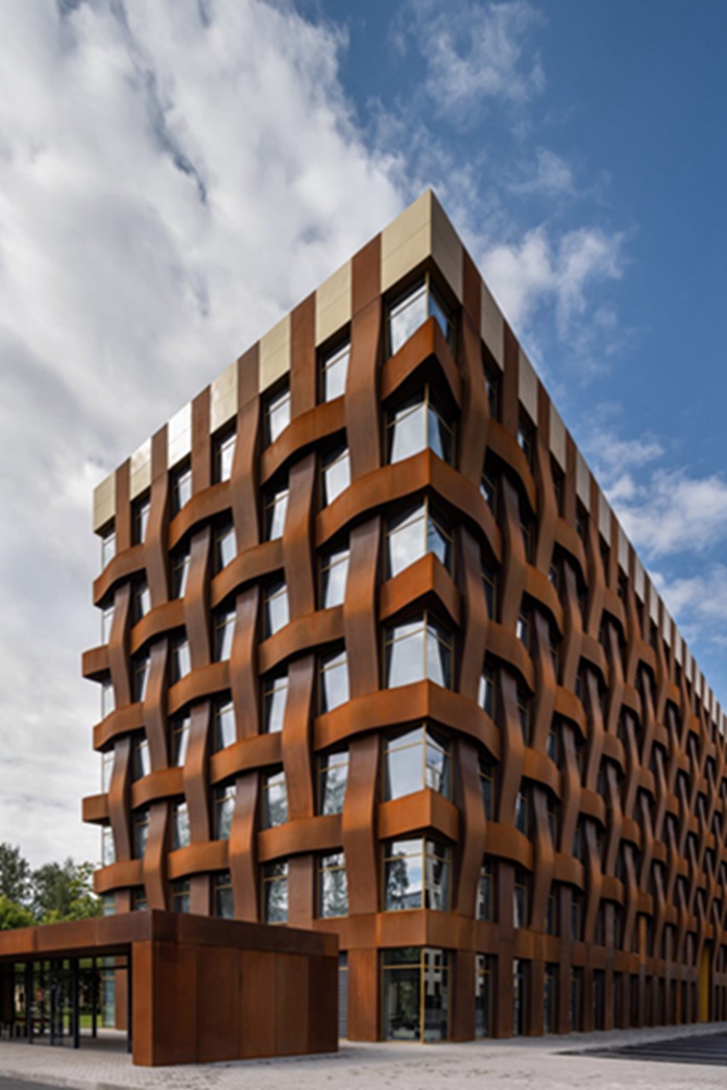 BIM建筑|乔班工作室使用科顿钢制作编织立面 BIM建筑|乔班工作室使用科顿钢制作编织立面
