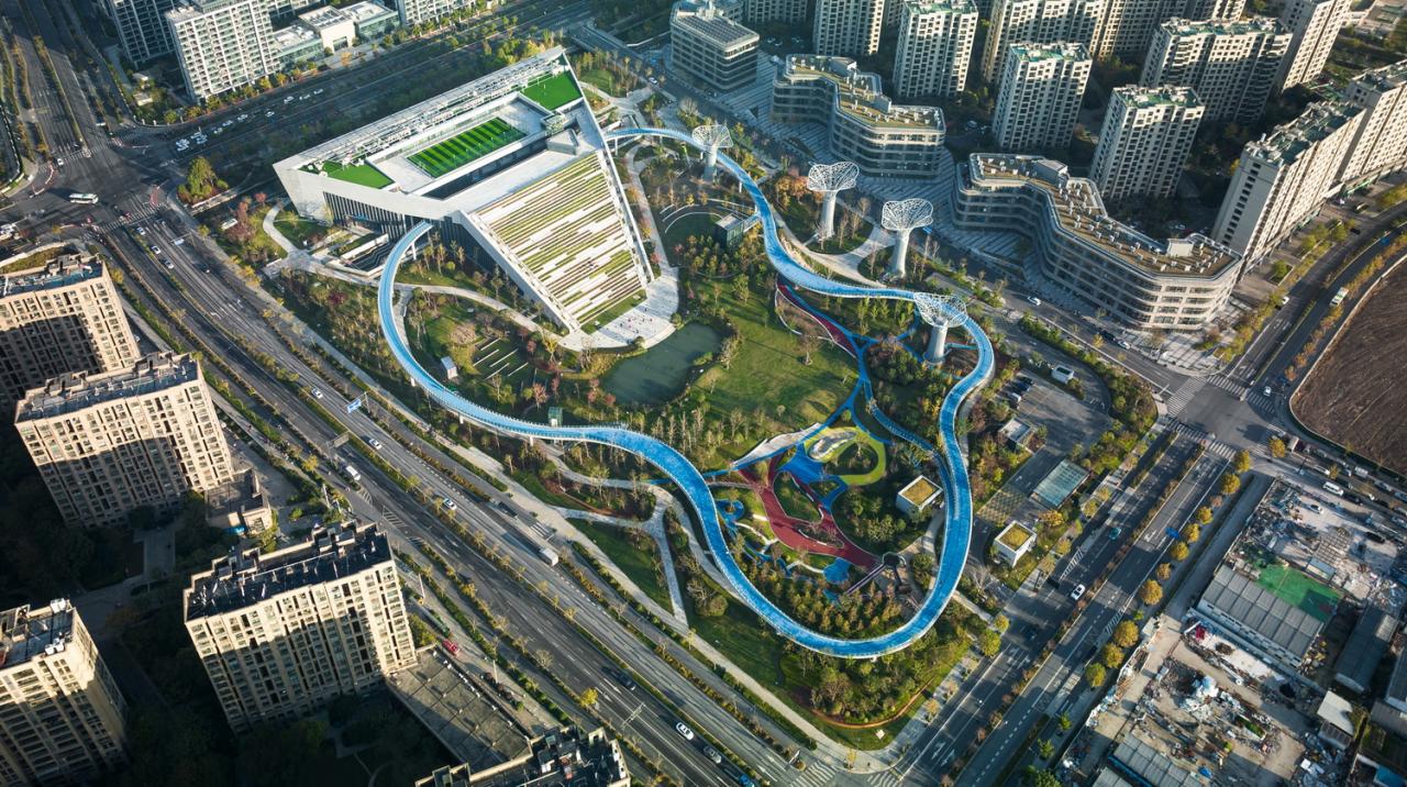 BIM建筑|踏着云朵去奔跑:杭州李宁体育园一期项目 / 柏涛建筑 BIM建筑|踏着云朵去奔跑:杭州李宁体育园一期项目 / 柏涛建筑