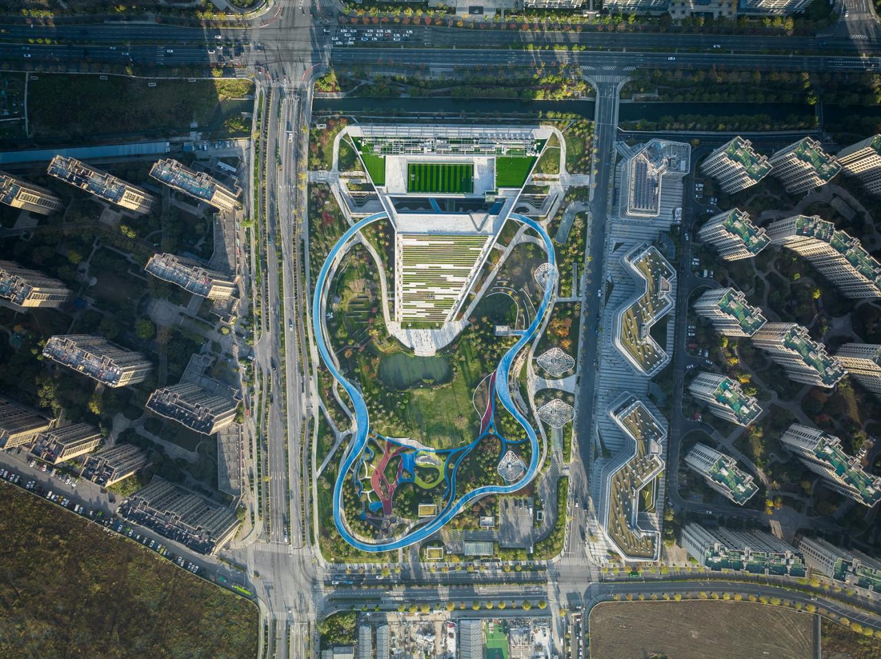 BIM建筑|踏着云朵去奔跑:杭州李宁体育园一期项目 / 柏涛建筑 BIM建筑|踏着云朵去奔跑:杭州李宁体育园一期项目 / 柏涛建筑