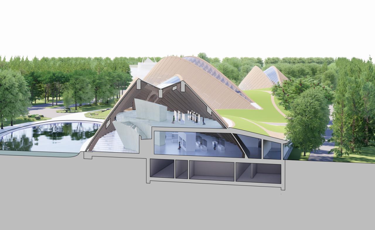 BIM建筑|三星堆博物馆新馆设计方案“三星堆之睛” / MAD BIM建筑|三星堆博物馆新馆设计方案“三星堆之睛” / MAD