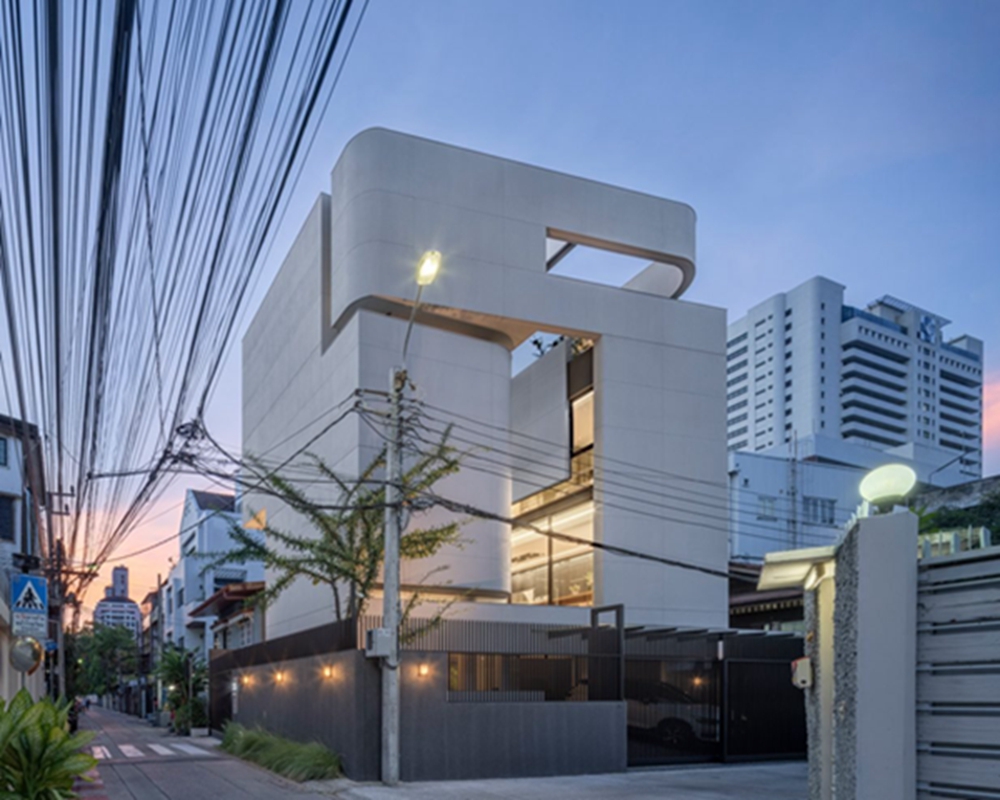 BIM建筑|泰国建筑师在曼谷创建向内的家庭住宅 BIM建筑|泰国建筑师在曼谷创建向内的家庭住宅
