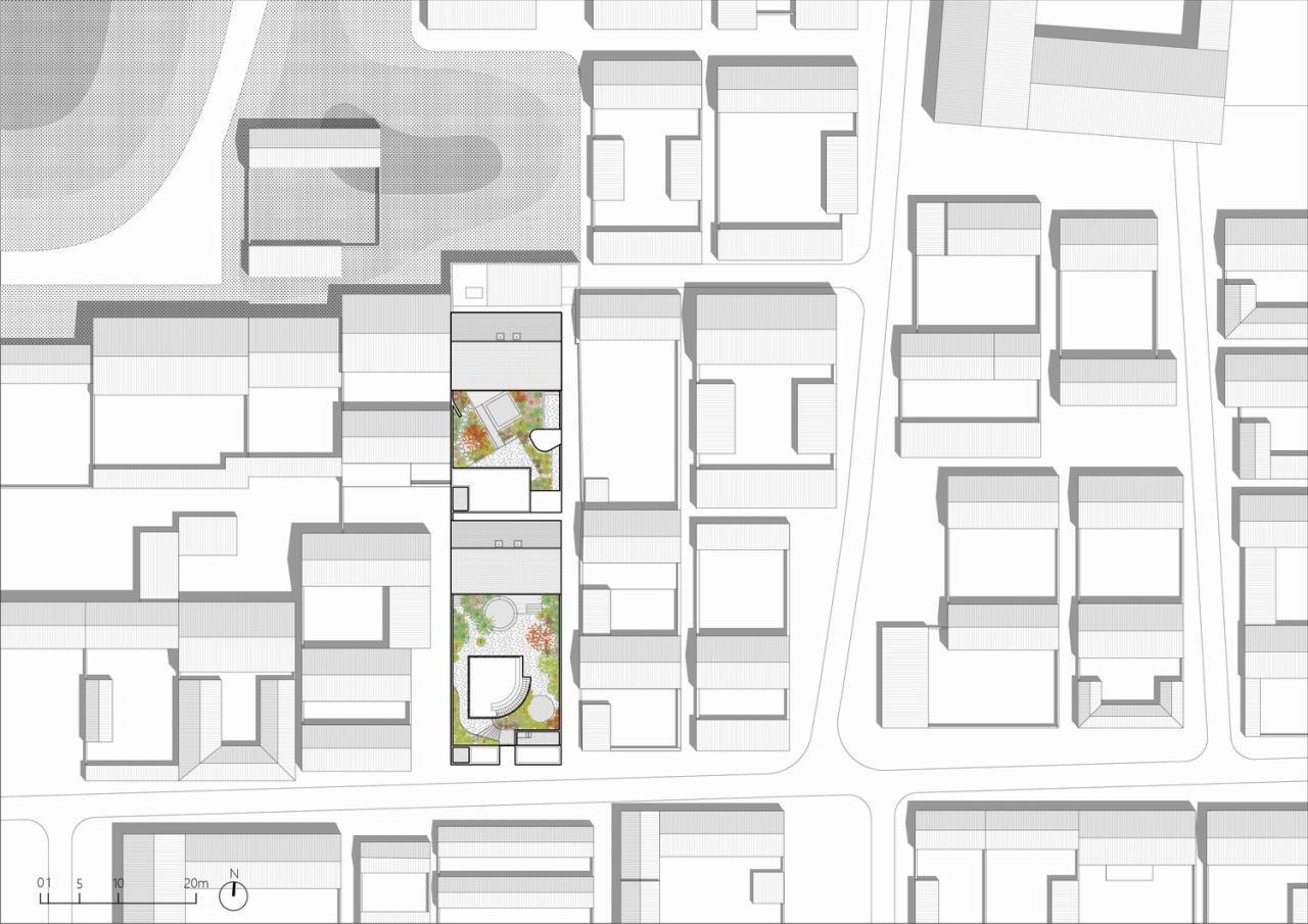 BIM建筑|孪生院子民宿 / 也似建筑 BIM建筑|孪生院子民宿 / 也似建筑