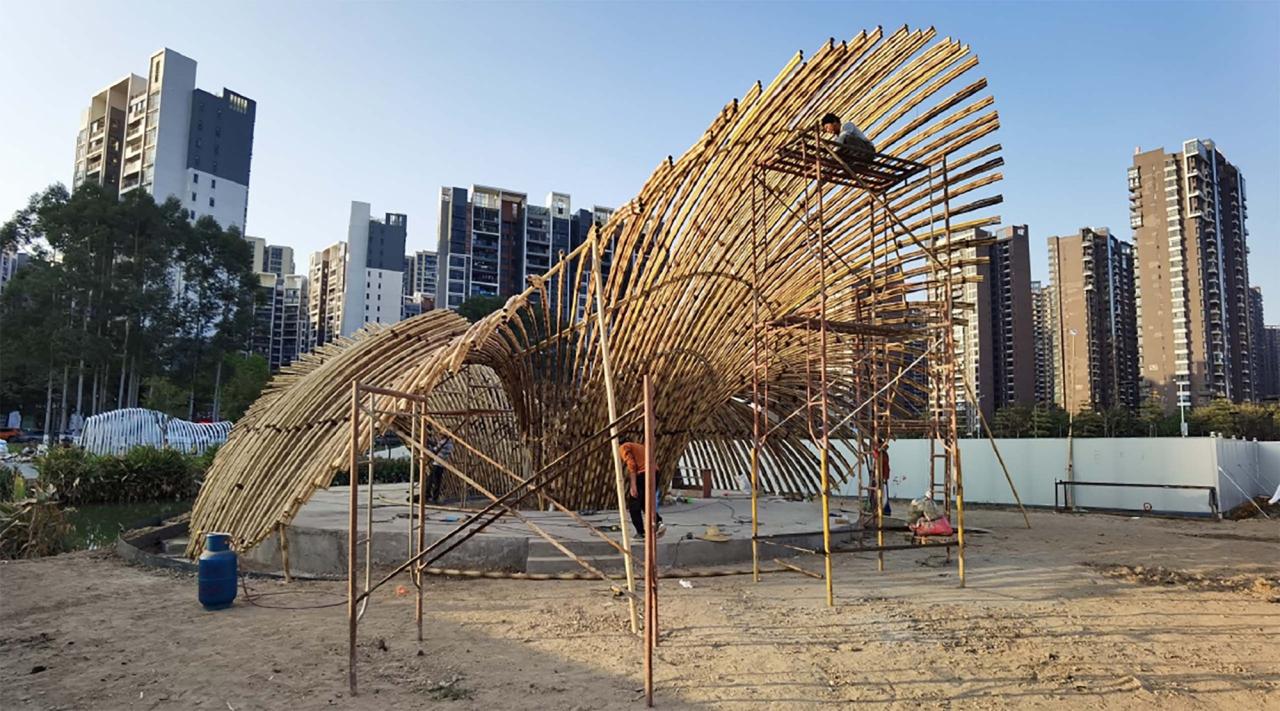BIM建筑|花海竹亭,城市公园针灸式更新 / 竖梁社 + 华南理工大学建筑学院 BIM建筑|花海竹亭,城市公园针灸式更新 / 竖梁社 + 华南理工大学建筑学院