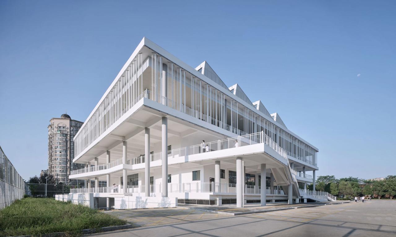 BIM建筑|宜黄一中综合楼 / 以靠建筑 BIM建筑|宜黄一中综合楼 / 以靠建筑