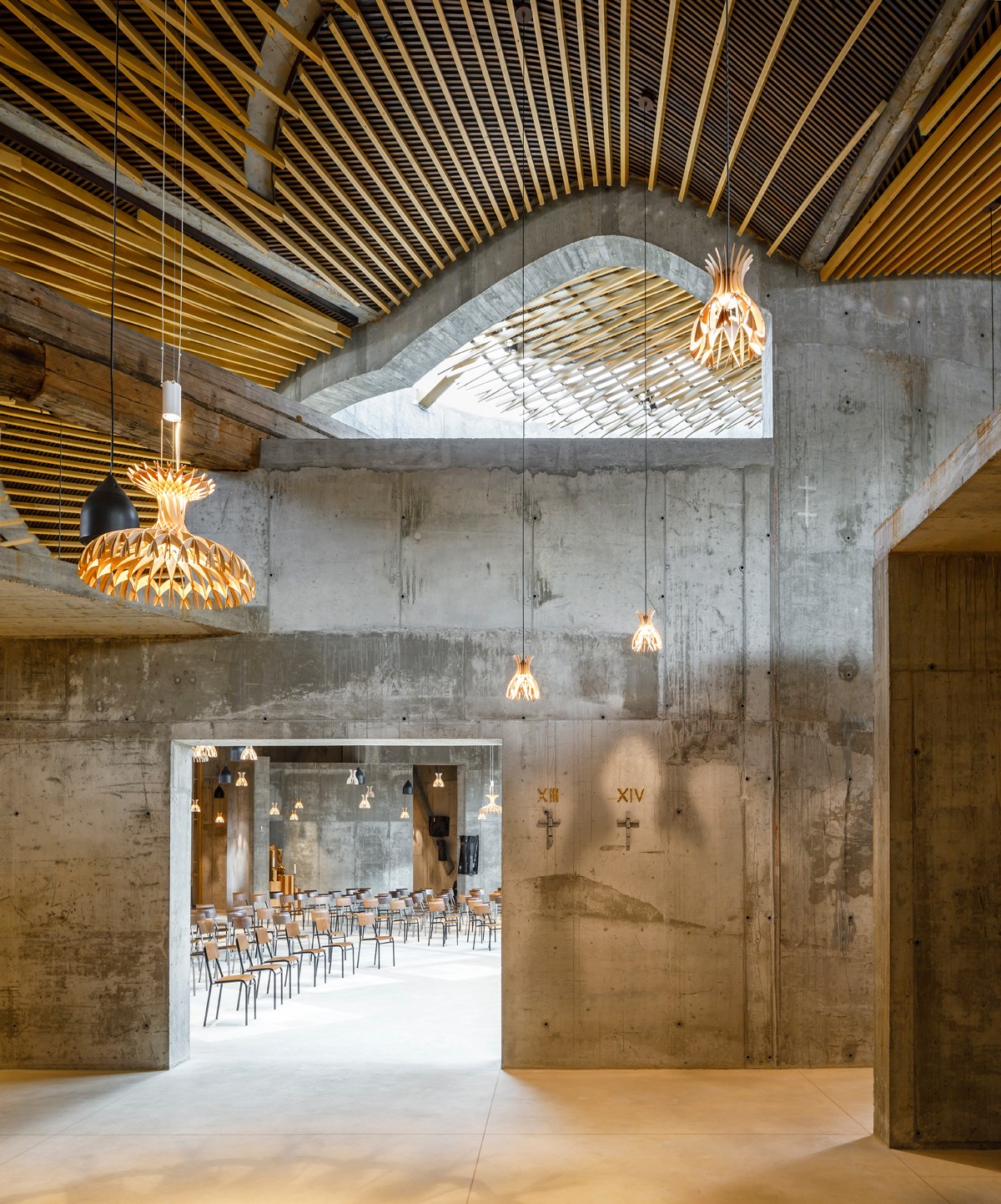BIM建筑|悬挂式屋顶:教堂与教区综合体 / Miralles Tagliabue EMBT BIM建筑|悬挂式屋顶:教堂与教区综合体 / Miralles Tagliabue EMBT