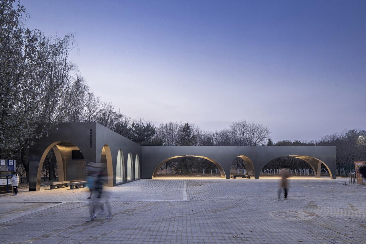 BIM建筑|北京奥林匹克森林公园跑者服务站 / TEMP建筑设计工作室 BIM建筑|北京奥林匹克森林公园跑者服务站 / TEMP建筑设计工作室