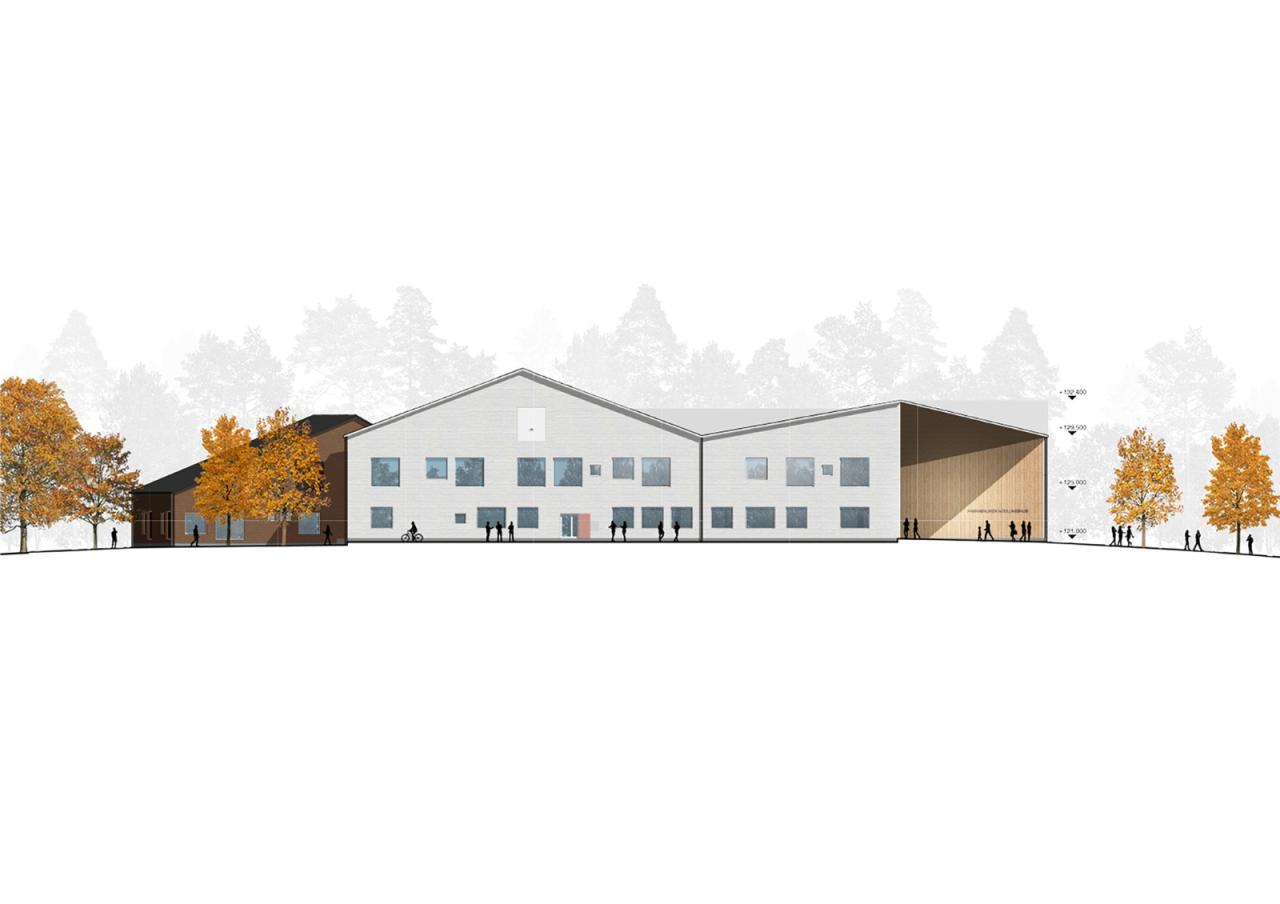 BIM建筑|汉卡萨尔米学校 / Parviainen Architects BIM建筑|汉卡萨尔米学校 / Parviainen Architects