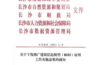 BIM政策|长沙市关于下发推广建筑信息模型(BIM)应用工作实施意见的通知-BIM建筑网