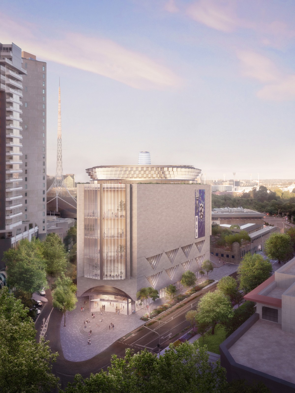 BIM建筑|澳大利亚最大的当代艺术画廊 NGV Contemporary方案公布 / Angelo Candalepas and Associates BIM建筑|澳大利亚最大的当代艺术画廊 NGV Contemporary方案公布 / Angelo Candalepas and Associates