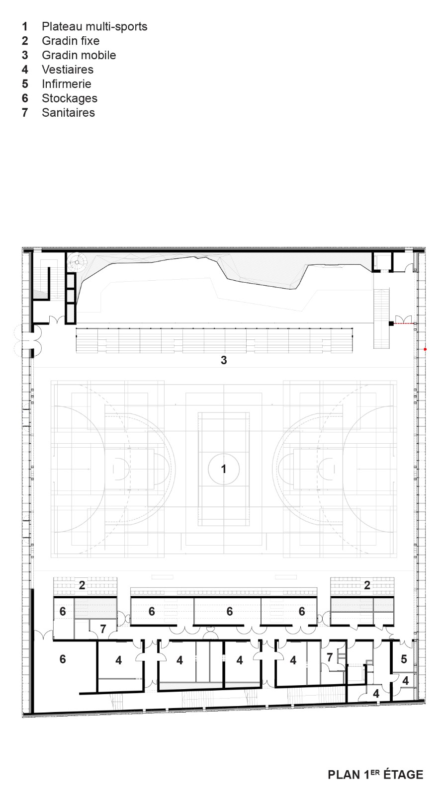 BIM建筑|Pôle Simone Veil 多功能运动中心 / K architectures Sigwalt Herman BIM建筑|Pôle Simone Veil 多功能运动中心 / K architectures Sigwalt Herman