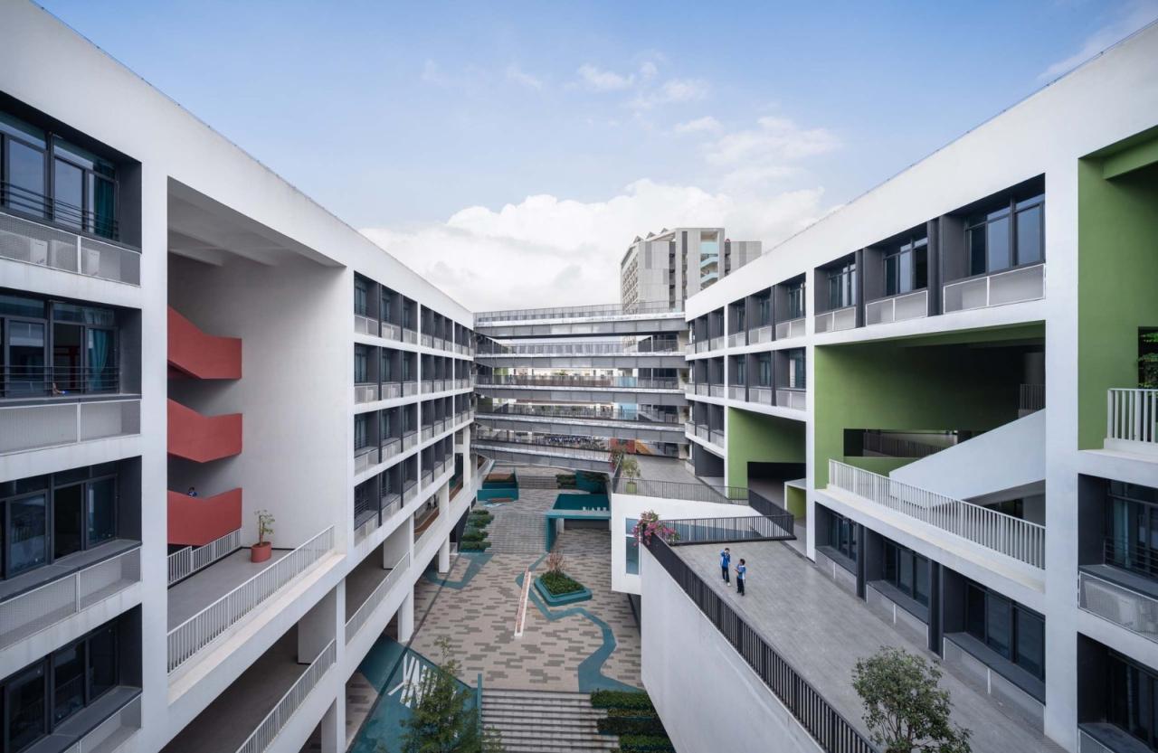 BIM建筑|深圳市龙华区行知中学 / 筑博设计-联合公设 BIM建筑|深圳市龙华区行知中学 / 筑博设计-联合公设