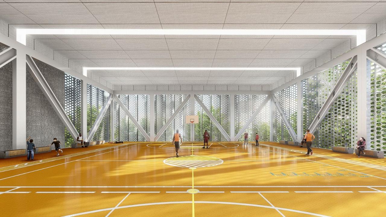 BIM建筑|兰州皋兰社区文体中心 / 一境建筑设计 BIM建筑|兰州皋兰社区文体中心 / 一境建筑设计