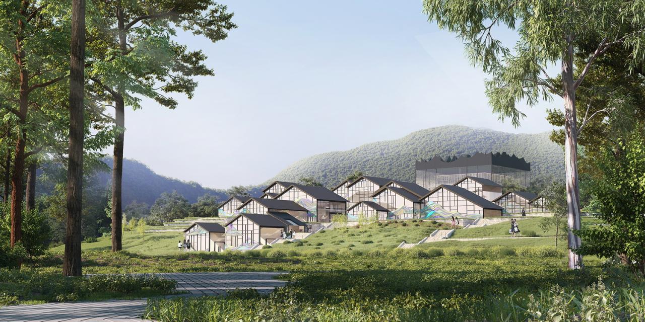 BIM建筑|林河陌影——仙市古镇活动综合体方案设计 / 外行建筑 BIM建筑|林河陌影——仙市古镇活动综合体方案设计 / 外行建筑