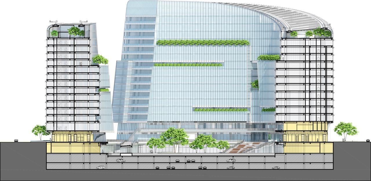 BIM建筑|成都高新万科中心——高新区的城市花园 / Laguarda.Low Architects BIM建筑|成都高新万科中心——高新区的城市花园 / Laguarda.Low Architects