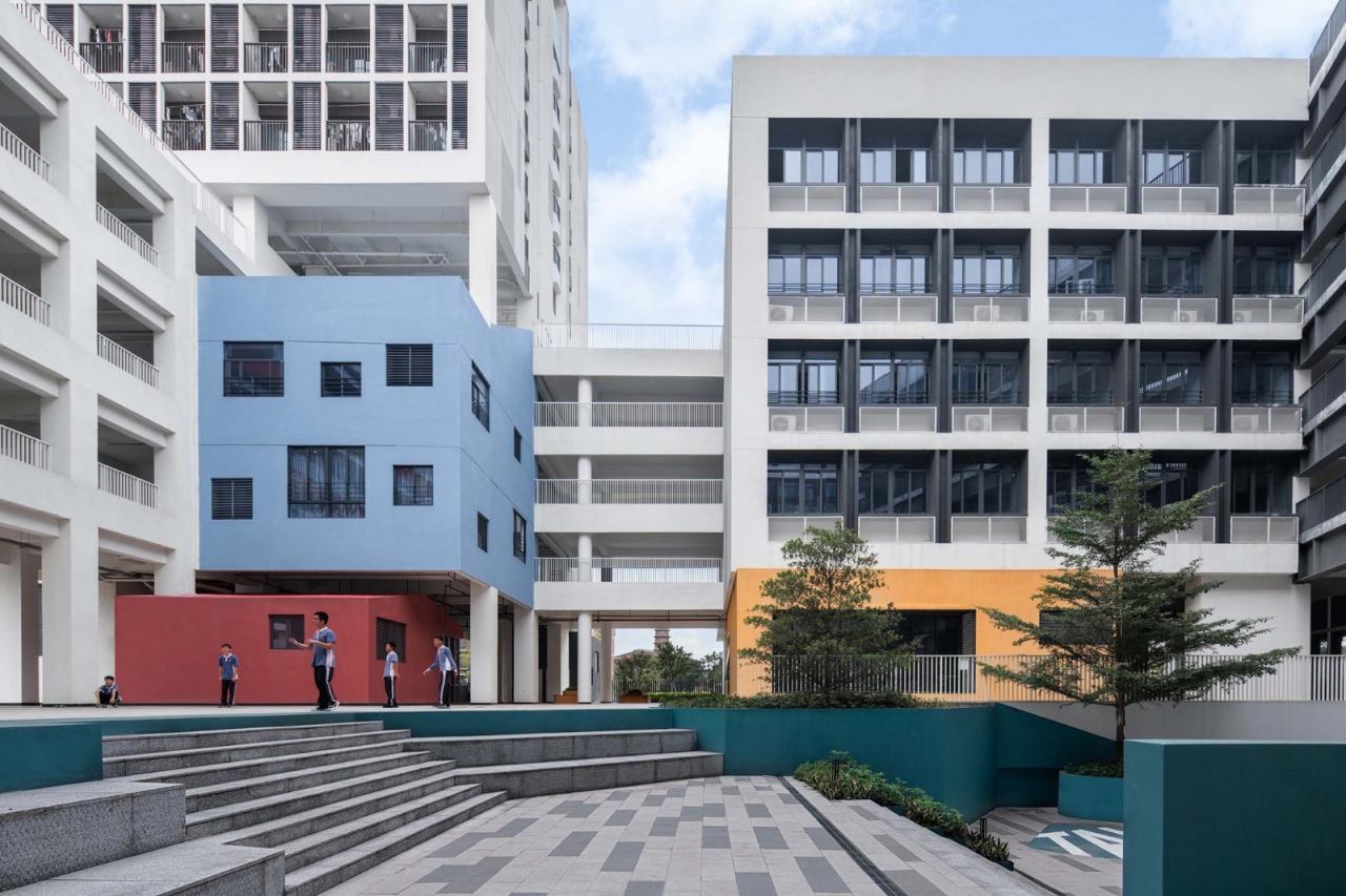 BIM建筑|深圳市龙华区行知中学 / 筑博设计-联合公设 BIM建筑|深圳市龙华区行知中学 / 筑博设计-联合公设