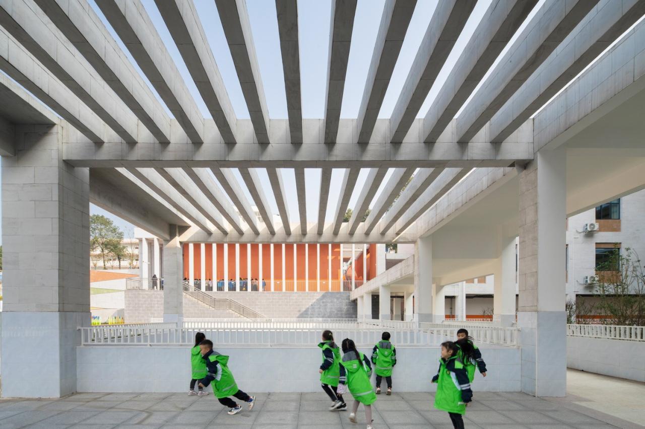 BIM建筑|黄甲小学扩建项目——秩序几何 / 本末建筑 BIM建筑|黄甲小学扩建项目——秩序几何 / 本末建筑