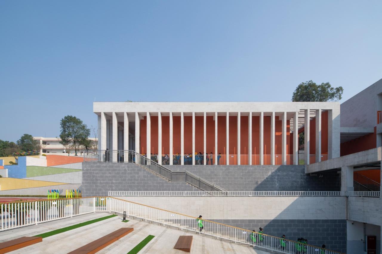BIM建筑|黄甲小学扩建项目——秩序几何 / 本末建筑 BIM建筑|黄甲小学扩建项目——秩序几何 / 本末建筑