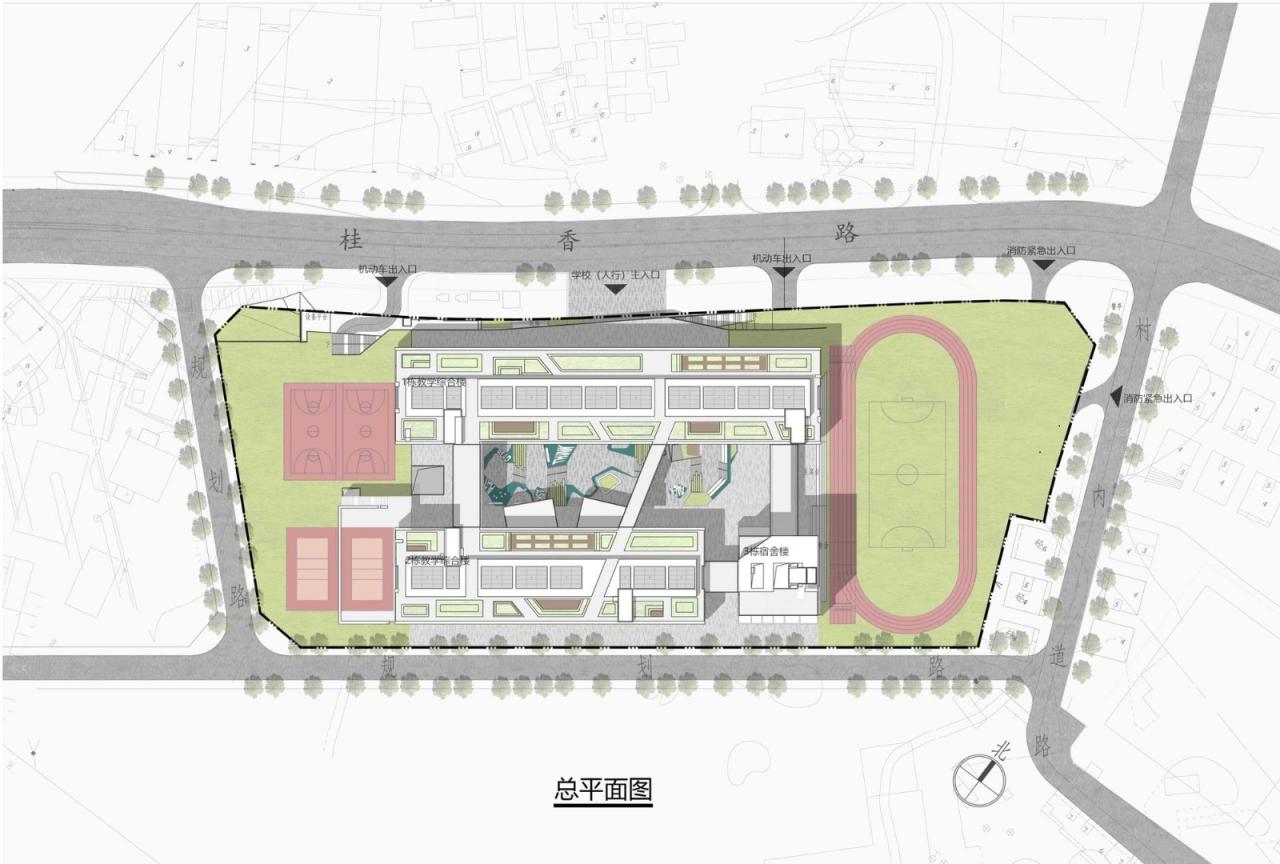 BIM建筑|深圳市龙华区行知中学 / 筑博设计-联合公设 BIM建筑|深圳市龙华区行知中学 / 筑博设计-联合公设